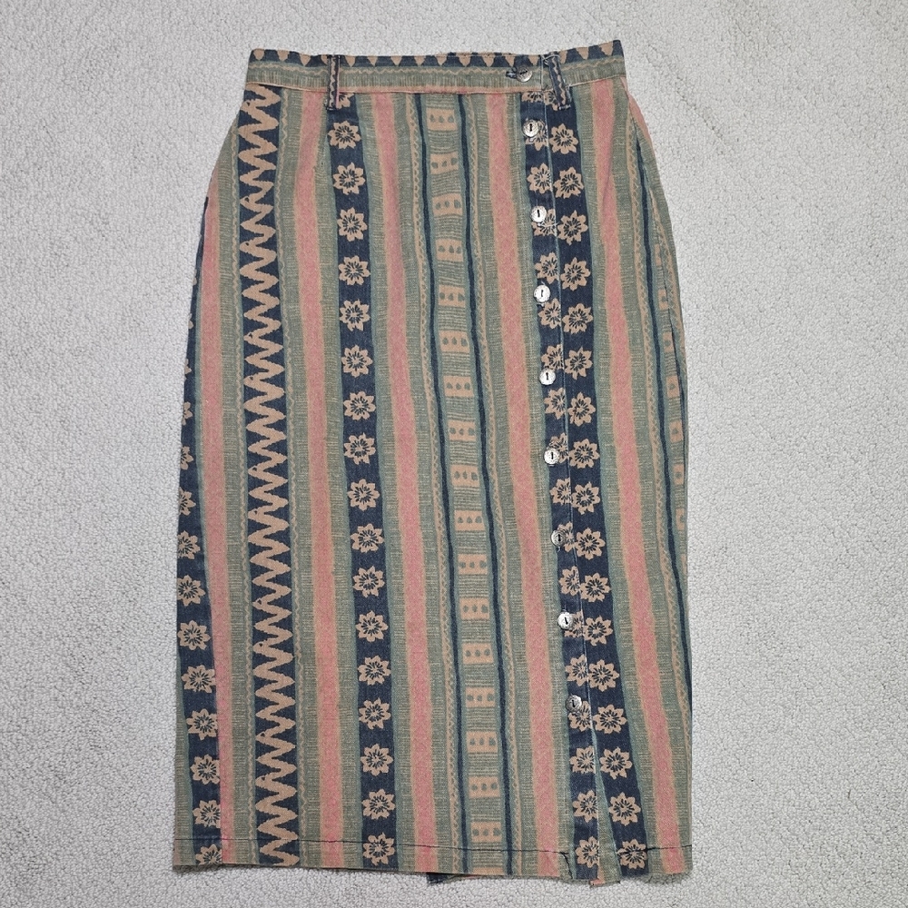 Vtg Western Skirt